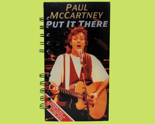 Paul McCartney Mettez-le là VHS Movie Notebook