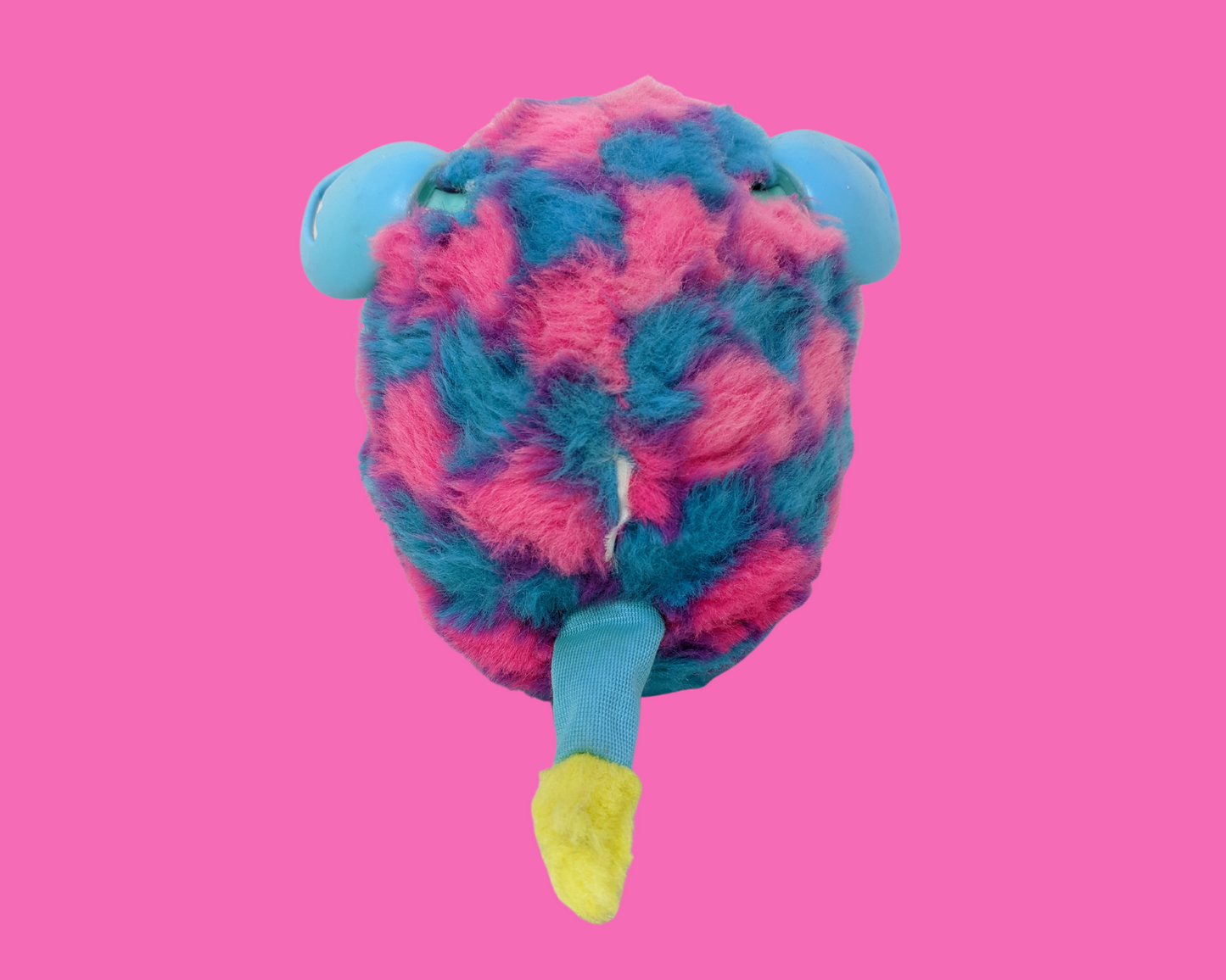 Retro, Pink and Blue Fluffy Furby Toy