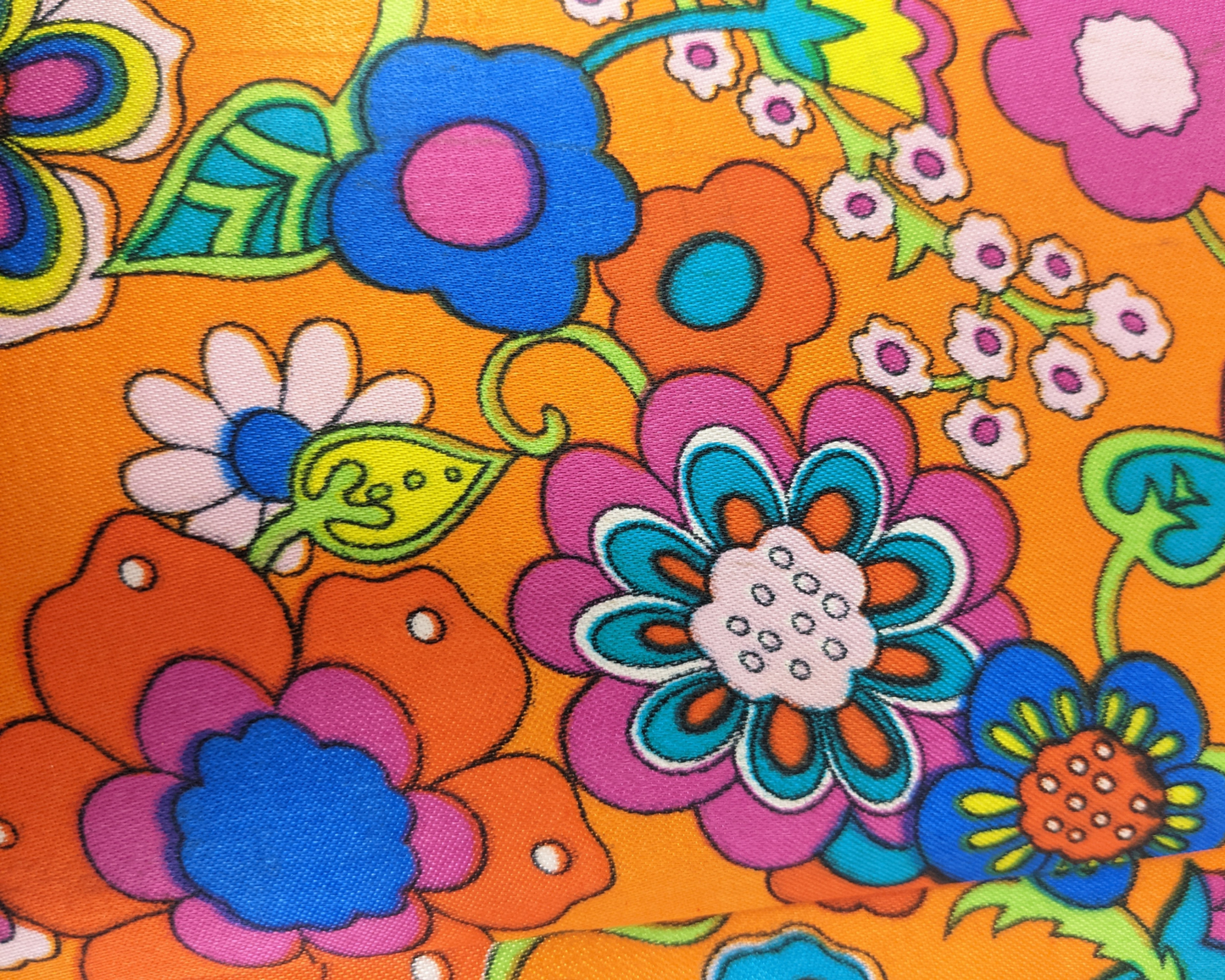 Vintage 1960's Groovy, Colourful, Floral Polaroid Photo Album