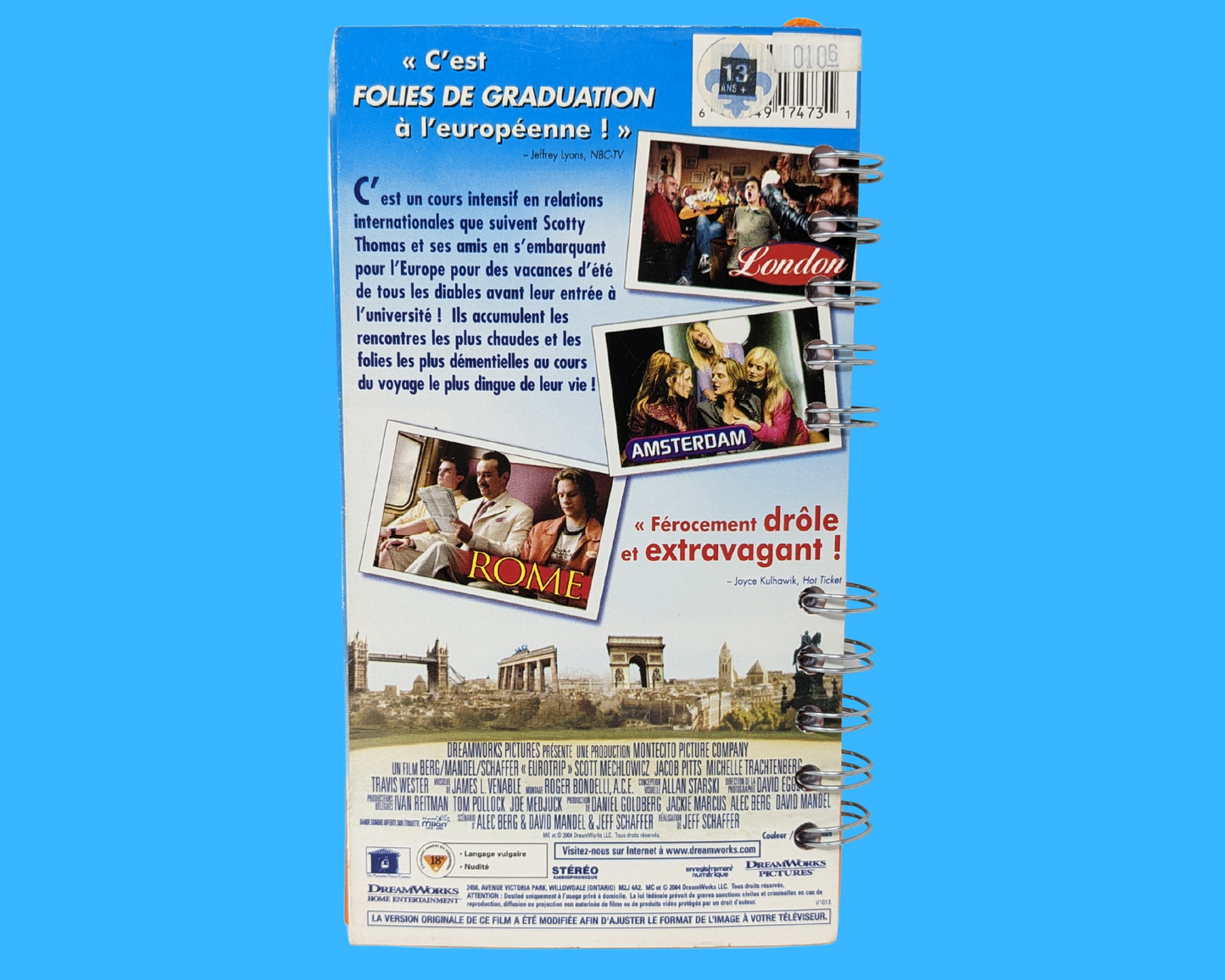 Cahier de film VHS version française Eurotrip