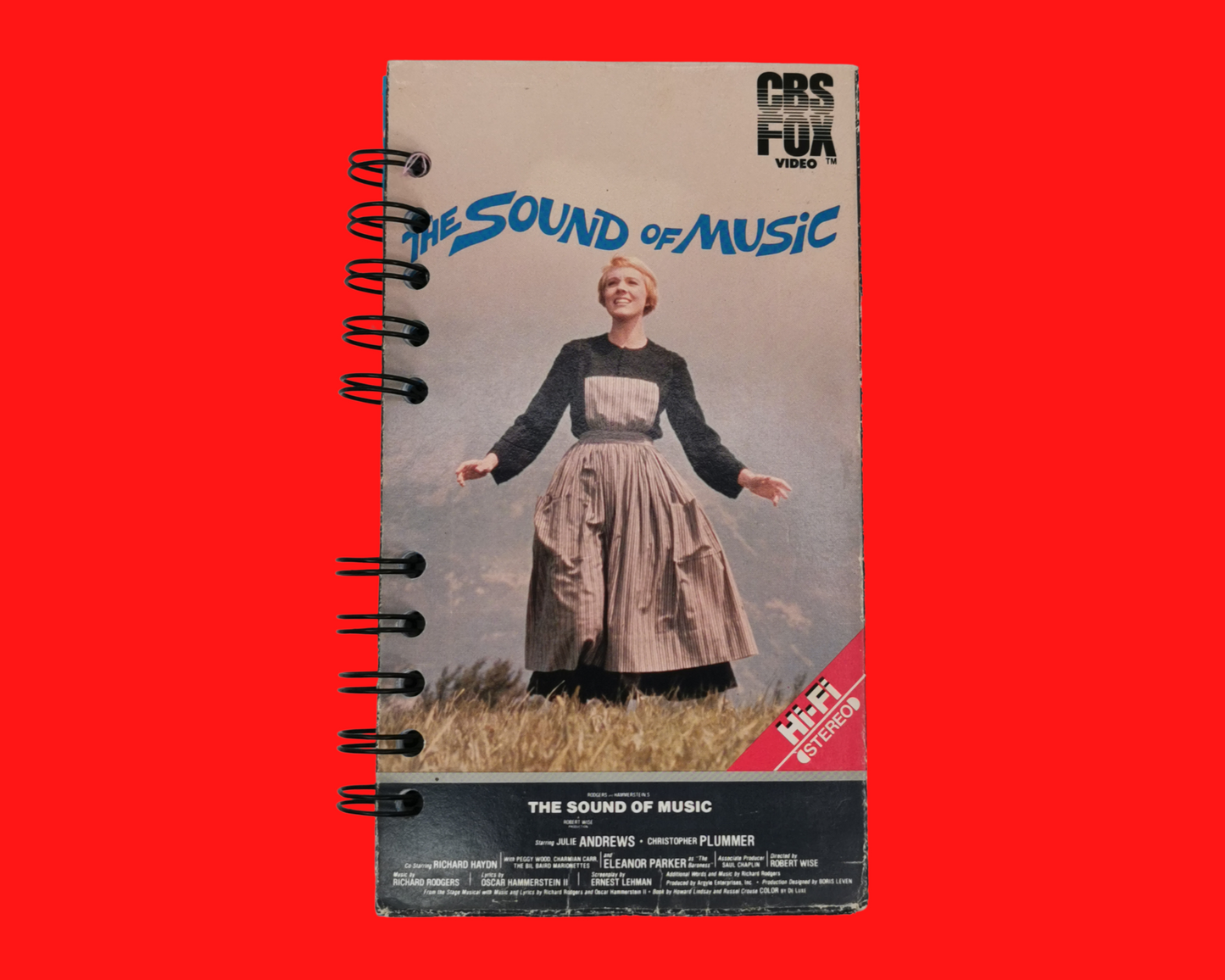 The Sound Of Music Upcycled VHS Movie Notebook