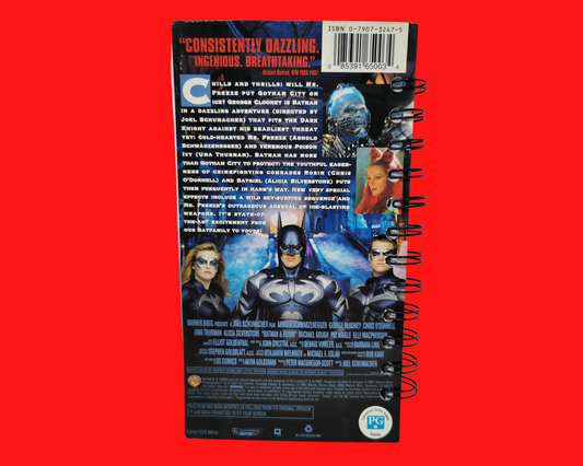 Batman & Robin VHS Movie Notebook