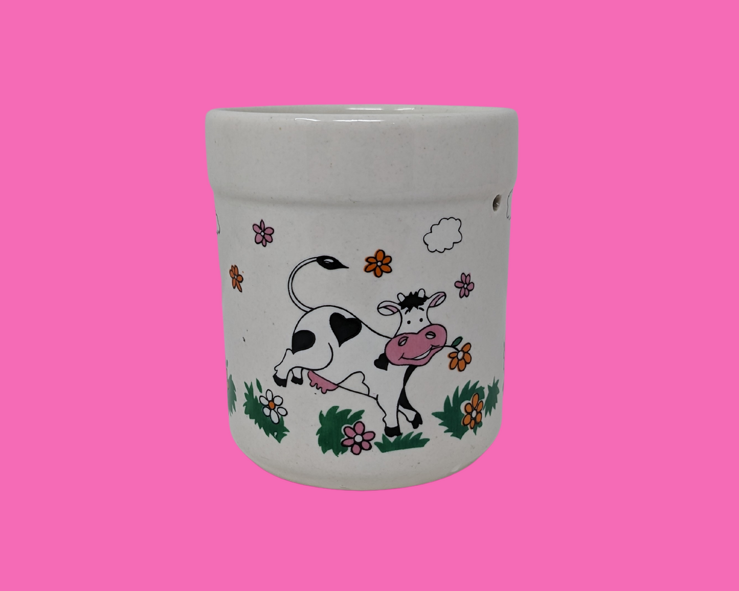 Petite tasse de jeu de cartes vintage des années 1960