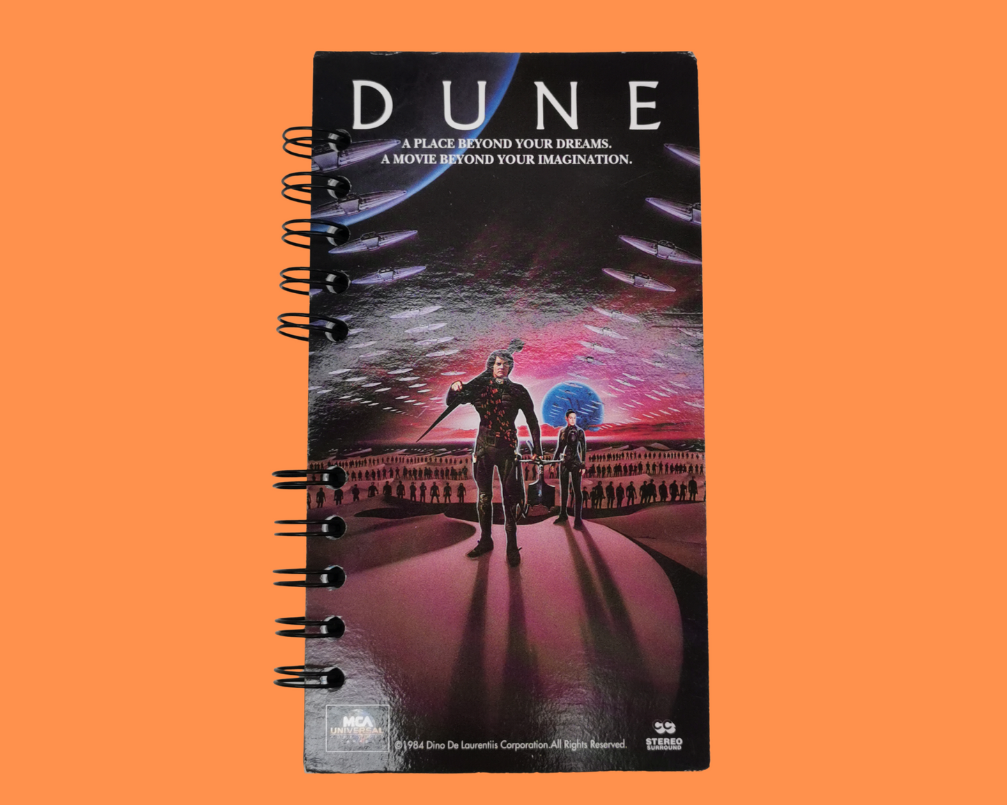 Dune Upcycled VHS Movie Notebook