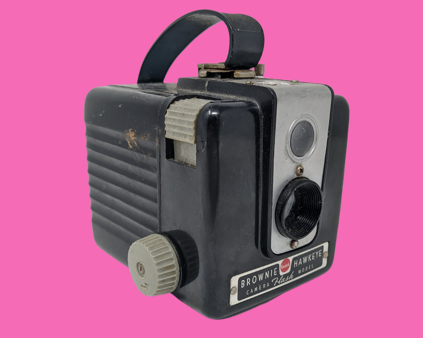 Vintage 1950's Brownie Kodak Hawkeye Camera Flash Model