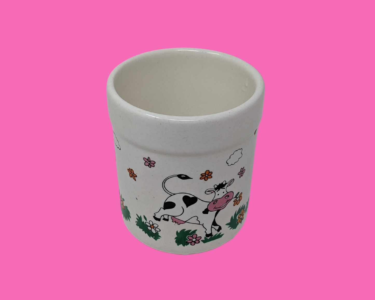 Petite tasse de jeu de cartes vintage des années 1960