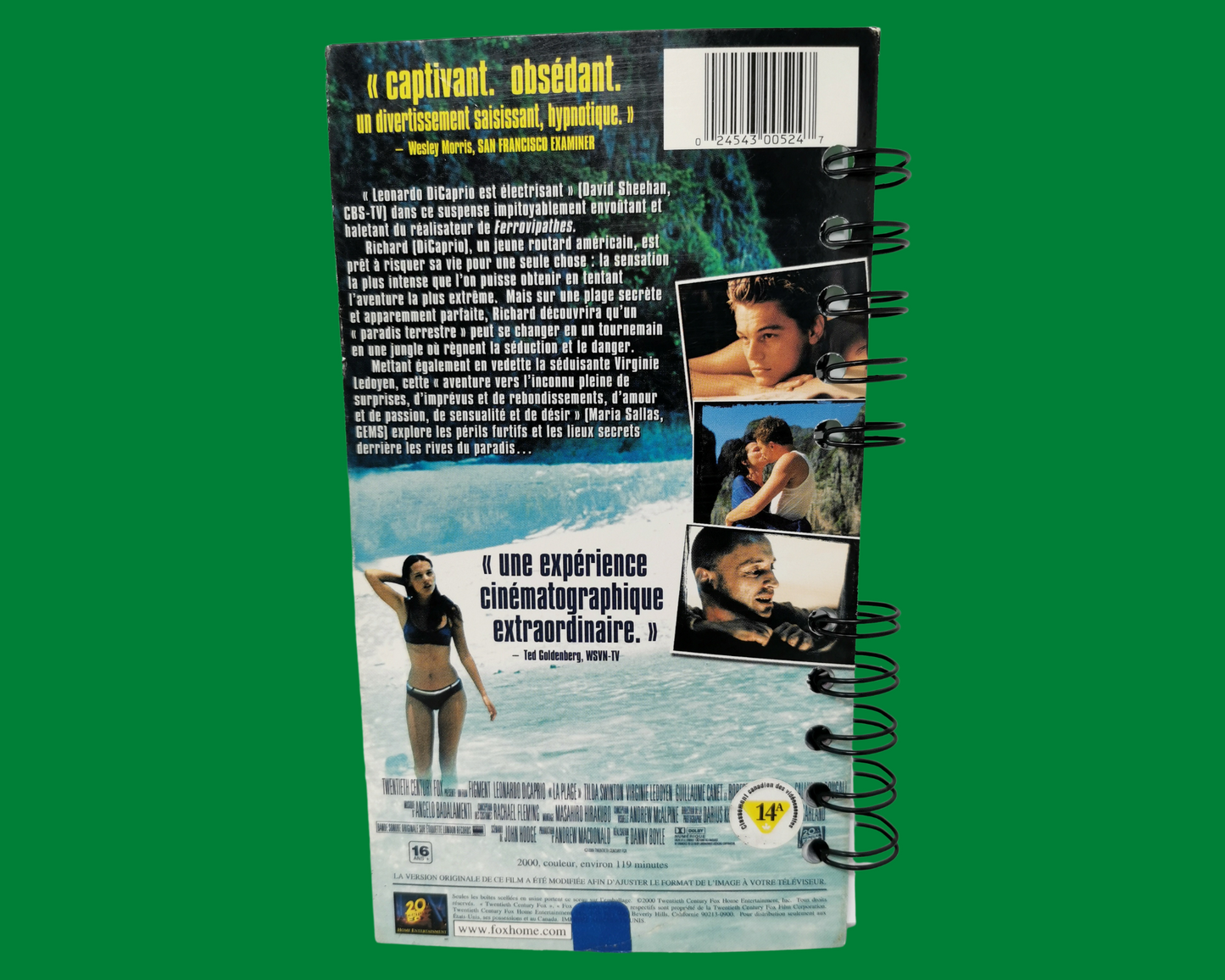 Cahier de film VHS The Beach