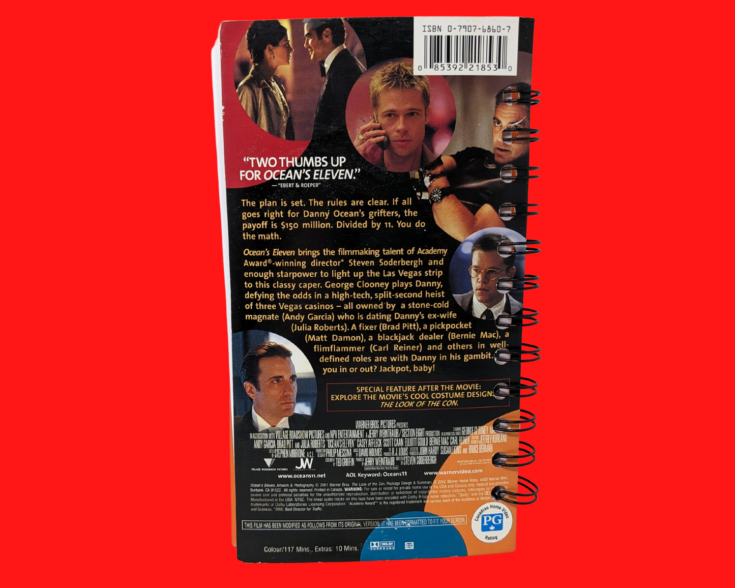 Cahier de film VHS Ocean's Eleven
