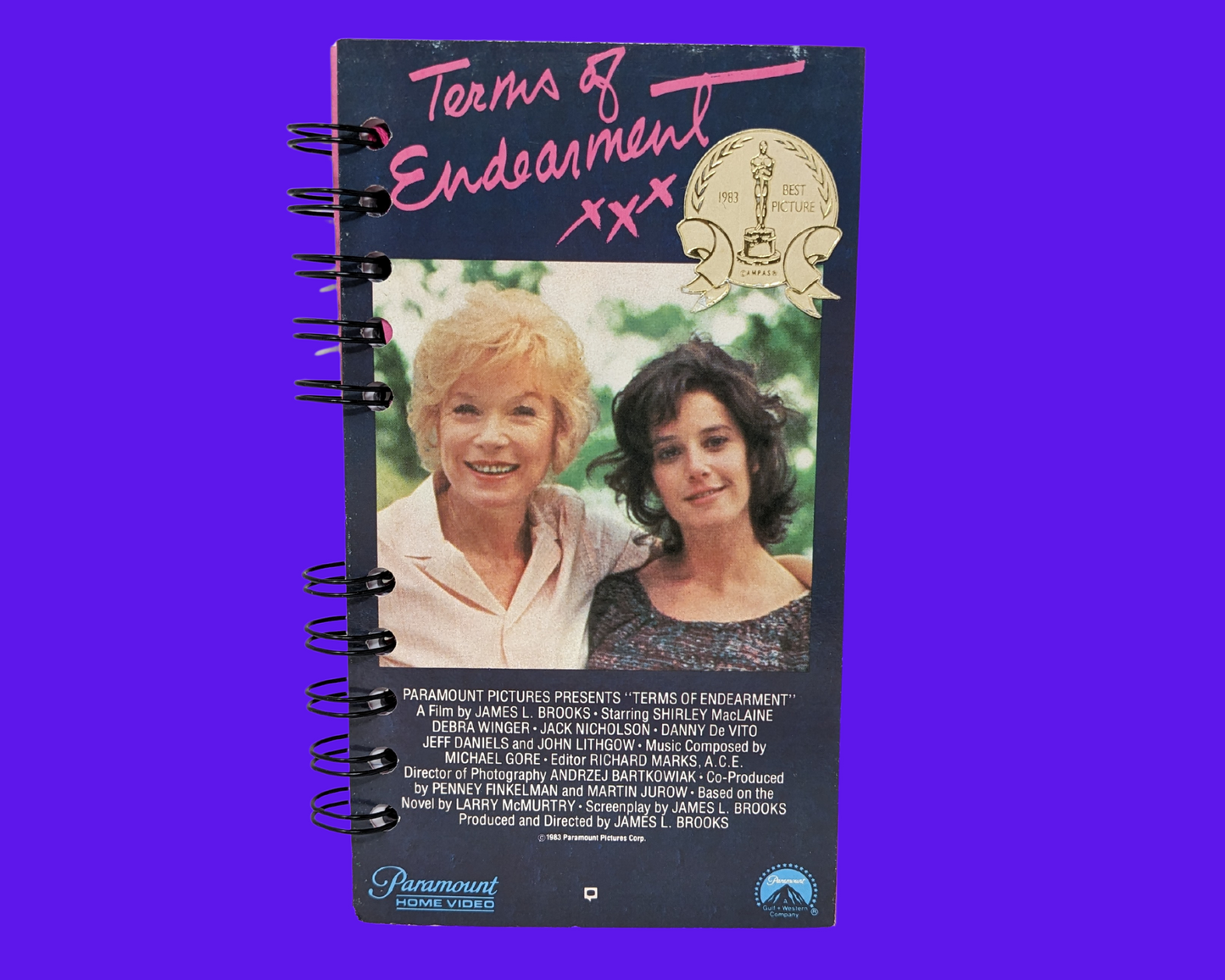 Termes d'affection VHS Movie Notebook