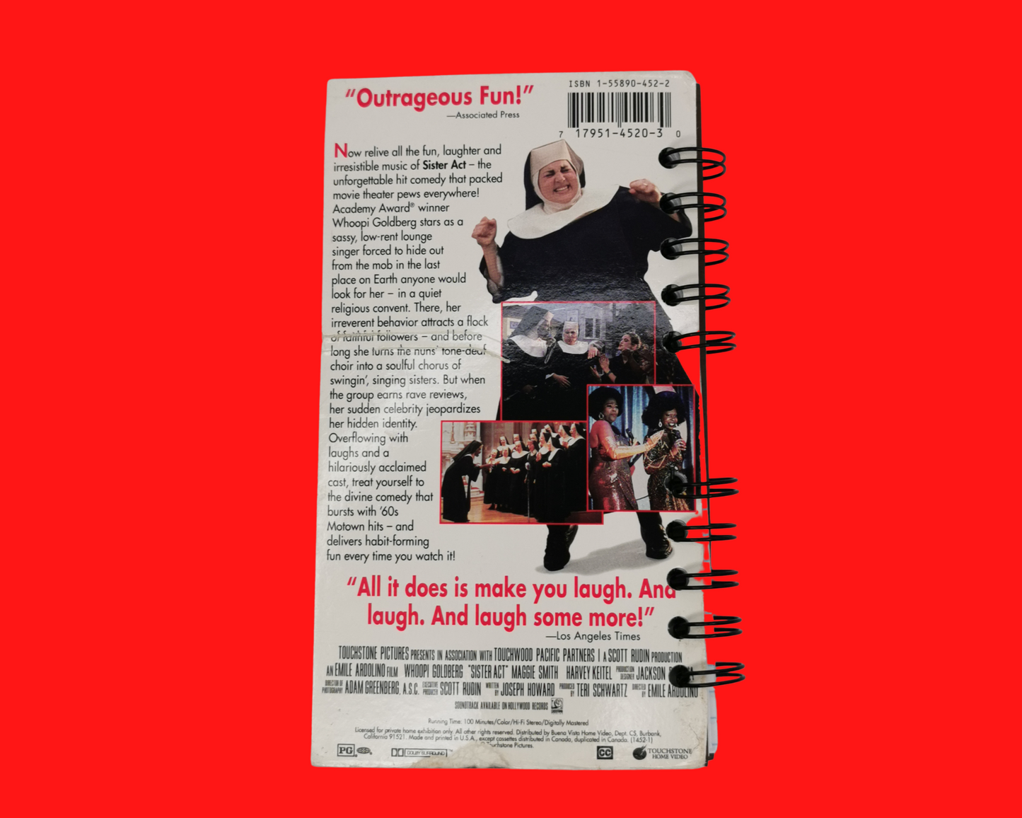 Sister Act VHS Movie Notebook