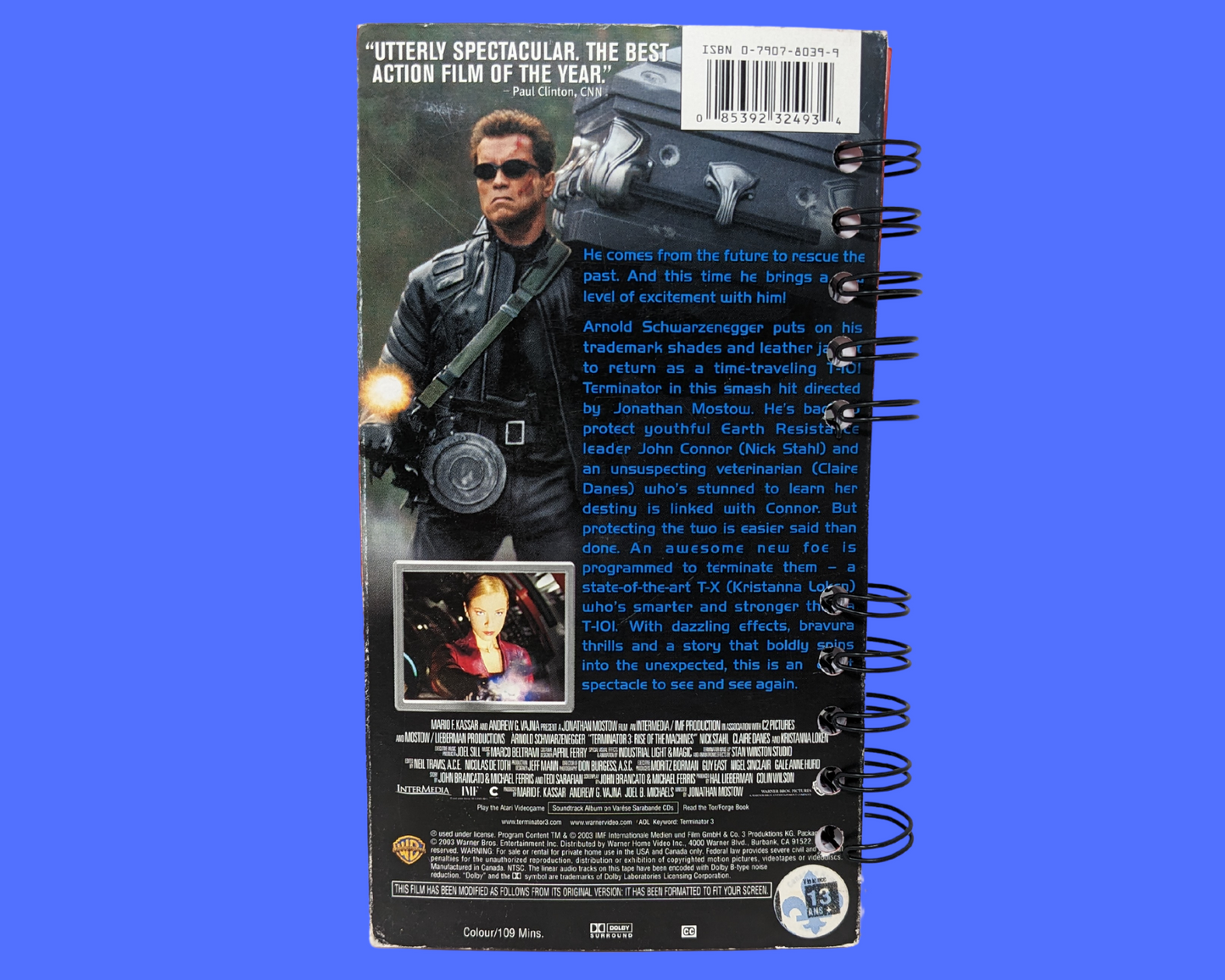 Terminator 3 The Rise Of The Machines VHS Movie Notebook