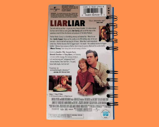 Liar Liar VHS Movie Notebook