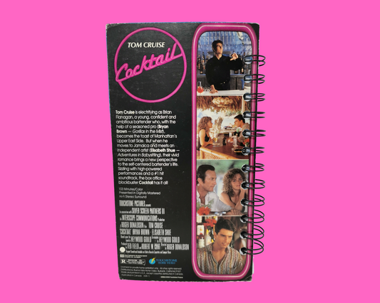 Cocktail VHS Movie Notebook