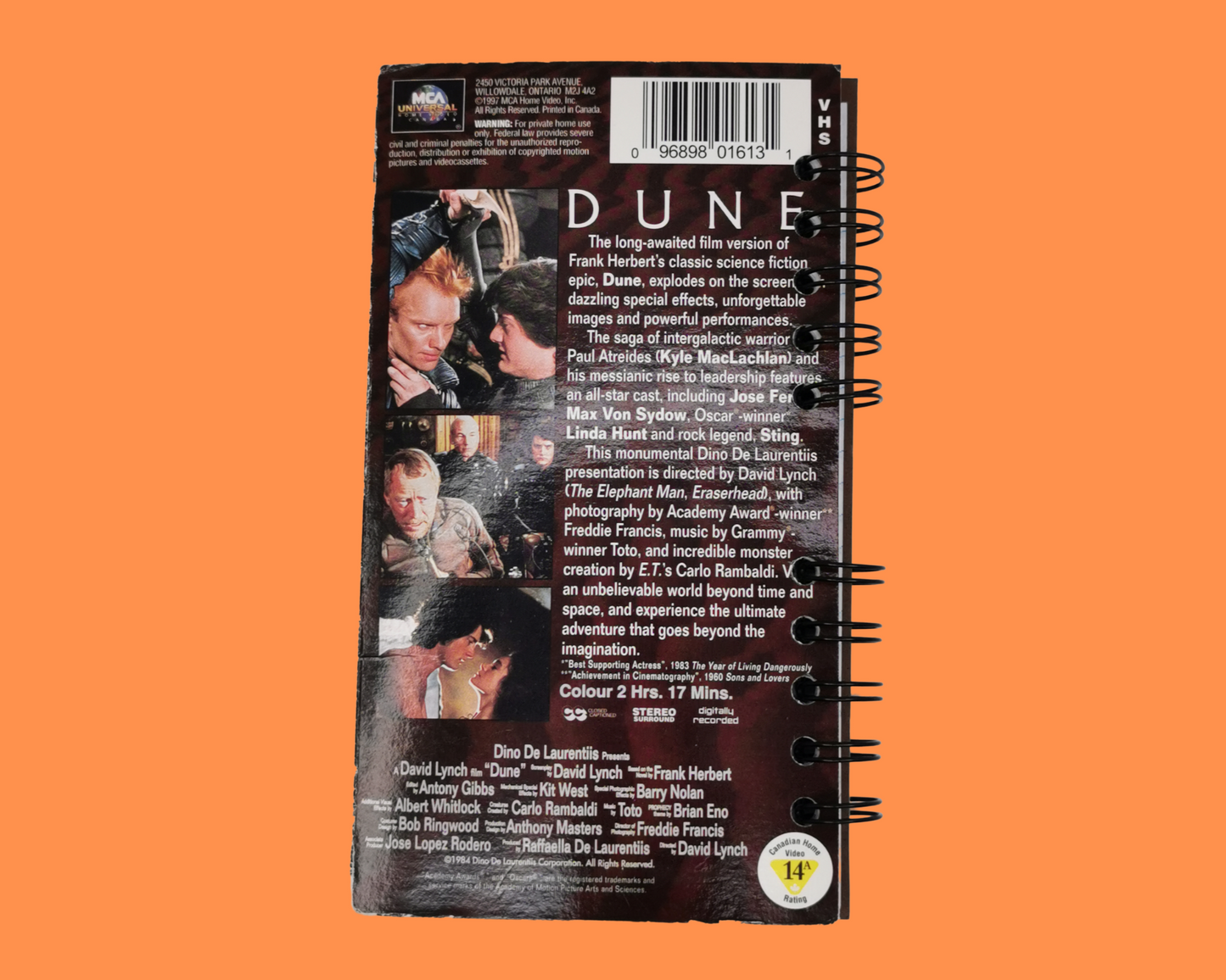 Dune Upcycled VHS Movie Notebook