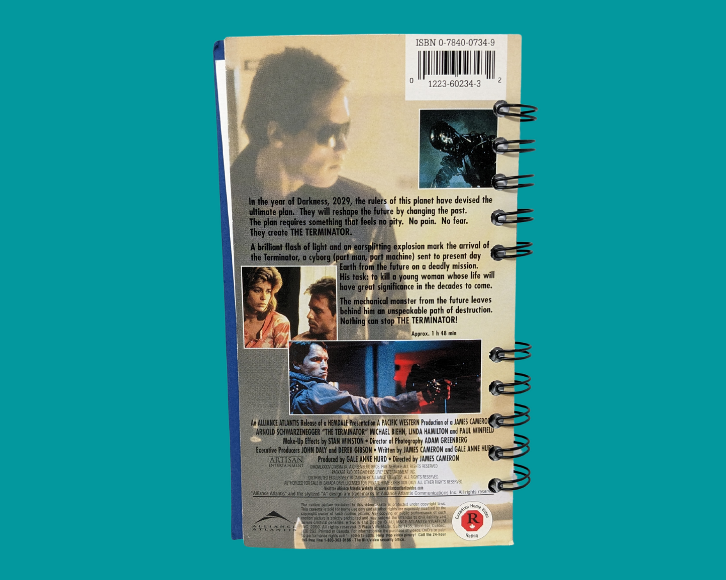 Terminator 2 Jugement Day VHS Movie Notebook