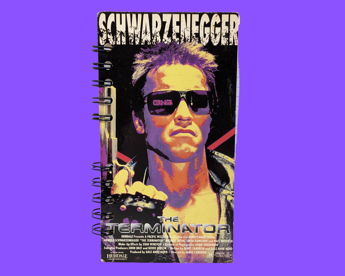 The Terminator VHS Movie Notebook