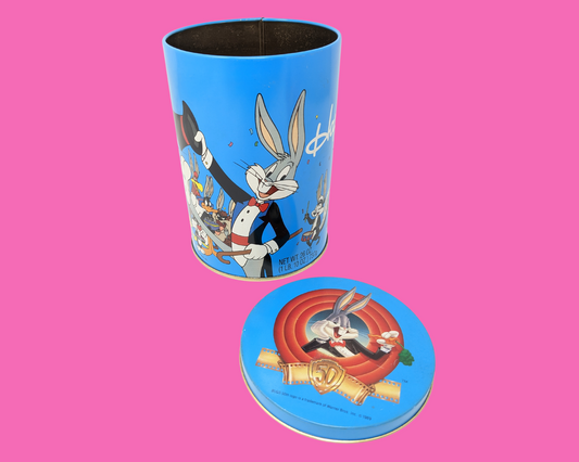 Vintage 1989 Bugs Bunny, The Looney Tunes 50th Anniversary Tin Box